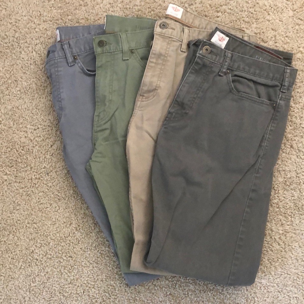 4 Paris of Dockers Straight Fit Pants 33x27